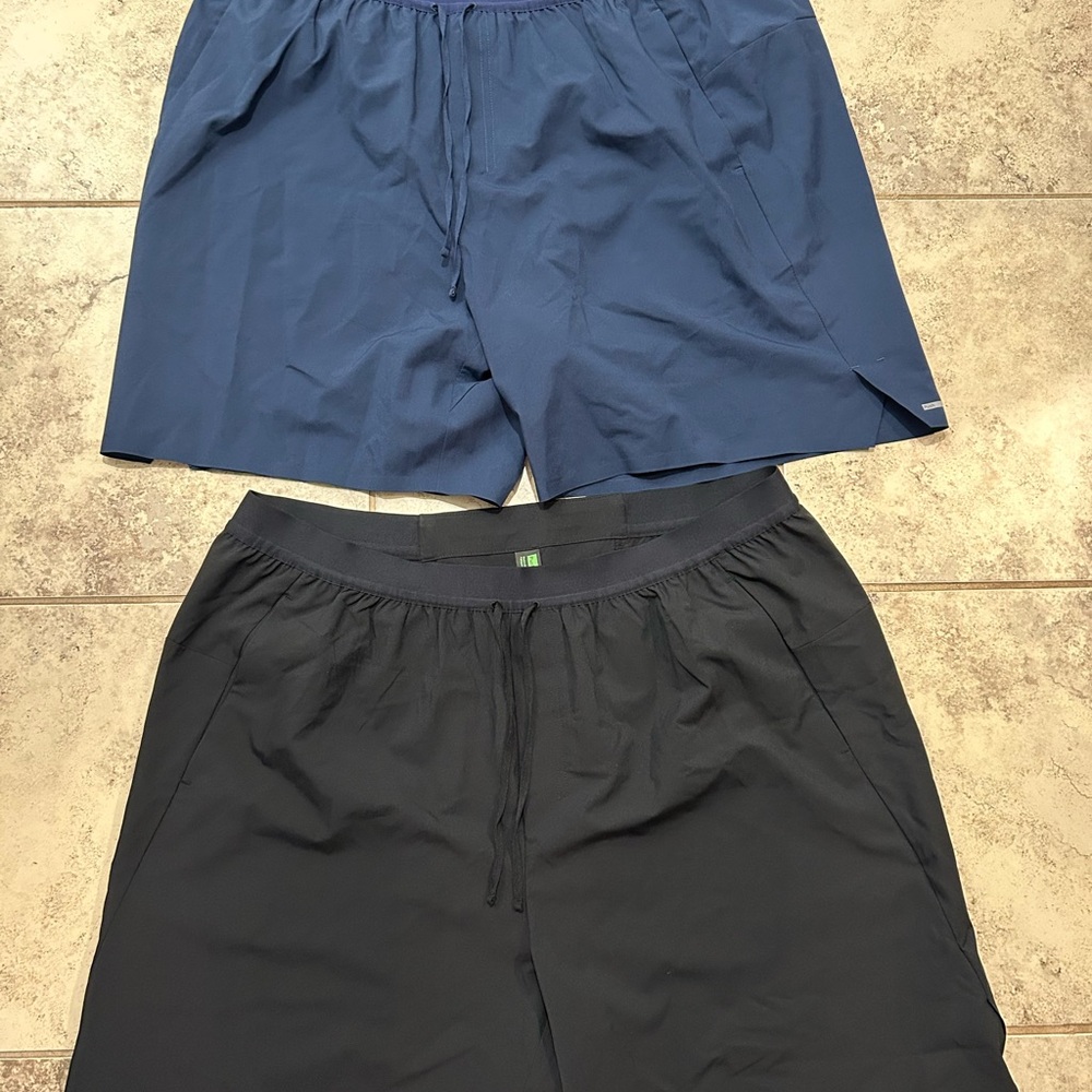 FWD Men's Navy and Black Shorts